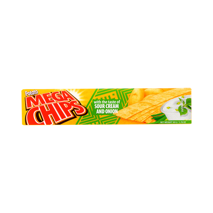 Mega Chips Sour Cream & Onion Snacks (50g)