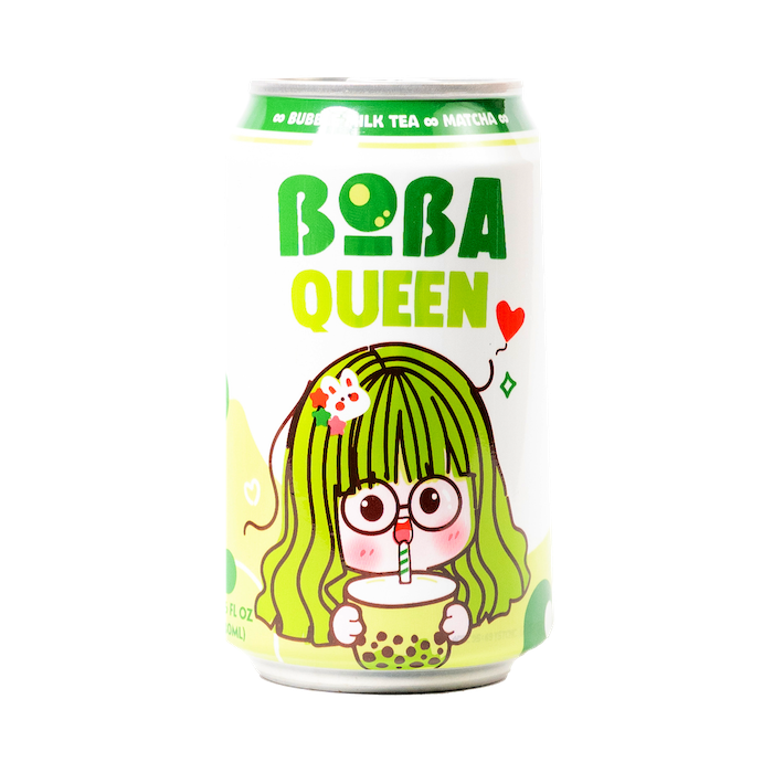 Boba Queen Match Milk Tea Drink (330ml)