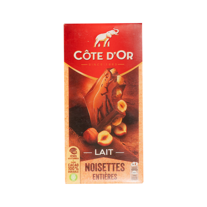 Cote D'or Lait Noisettes Hazlenut Chocolate (180g)