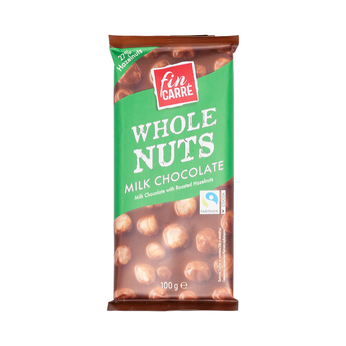 Fin Care Whole Nuts Milk Chocolate (100g)