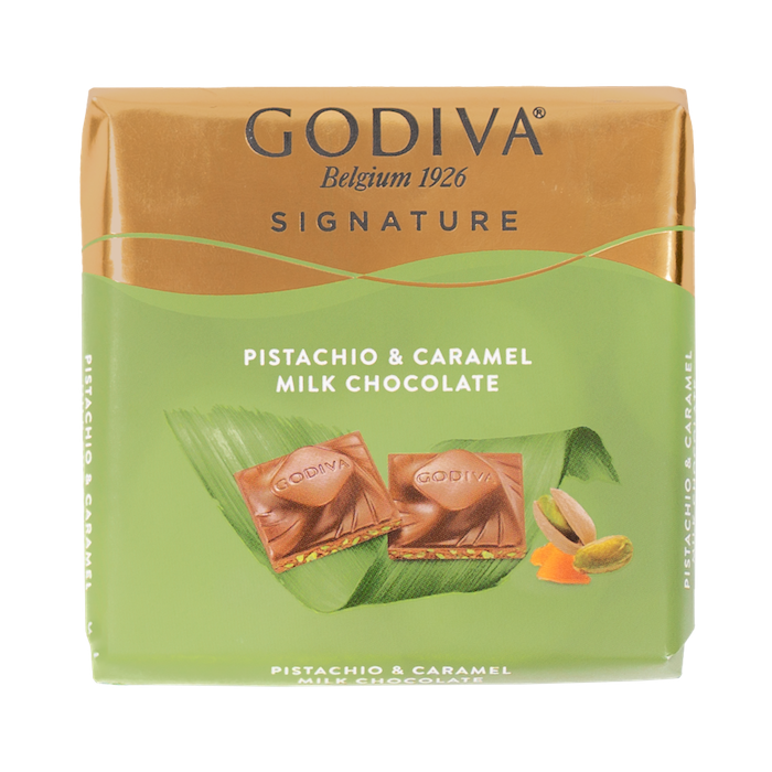 GODIVA Signature Pistachio & Caramel Chocolate (60g)