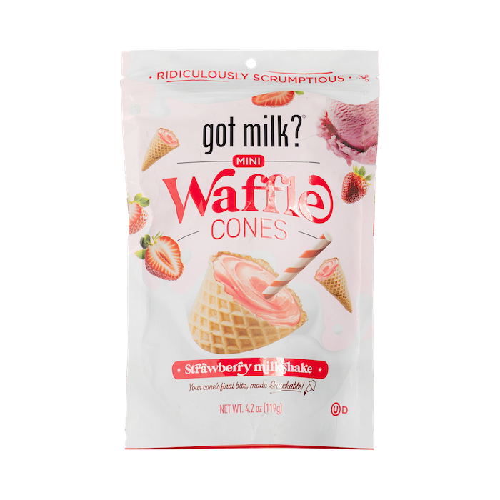 Got Milk Mini Waffle Cones Strawberry (119g)