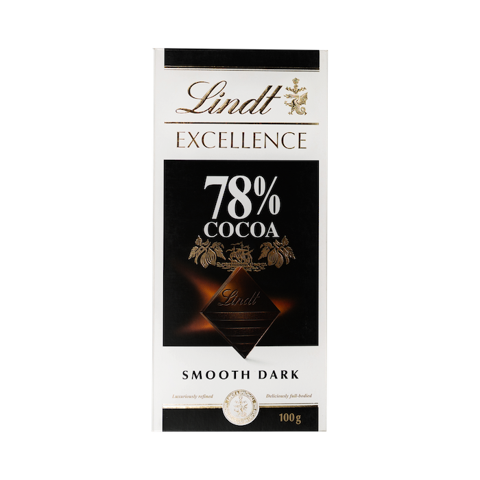 Lindt Excellence 78% Dark Chocolate (100g)