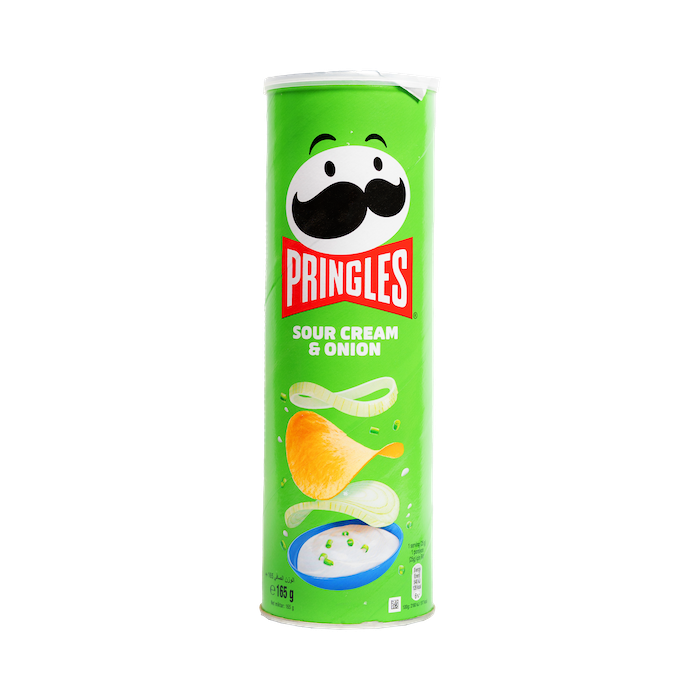 Pringles Sour Cream & Onion Snacks (165g)