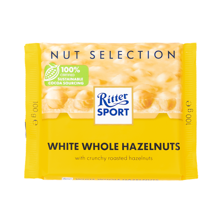 Ritter Sport Whole Hazelnuts Chocolate (100g)