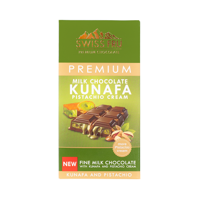 Swiss Fru Kunafa Pistachio Milk Chocolate (150g)