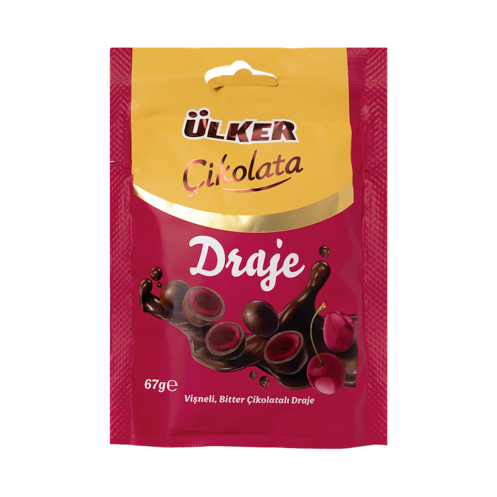 Ulker Chocolate Draje With Sour Cherry (67g)