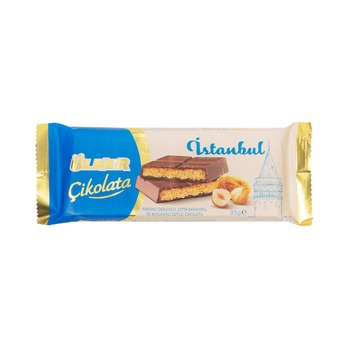 Ulker Kunafa Chocolate With Hazelnut (93g)