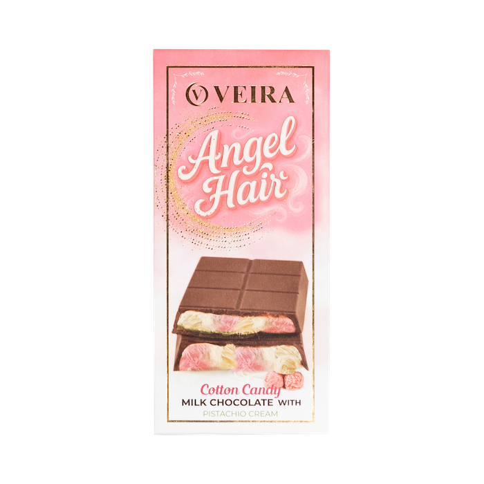 Veira Angel Hair Cotton Candy Milk Chocolate With Pistachio Cream (165g)
