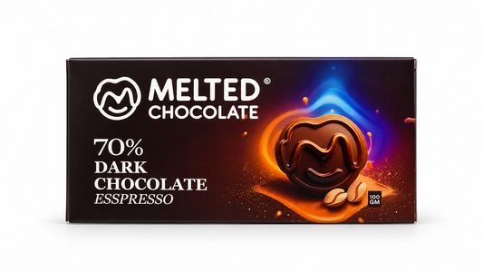 Melted Chocolate 70% Dark Chocolate Espresso (100g)