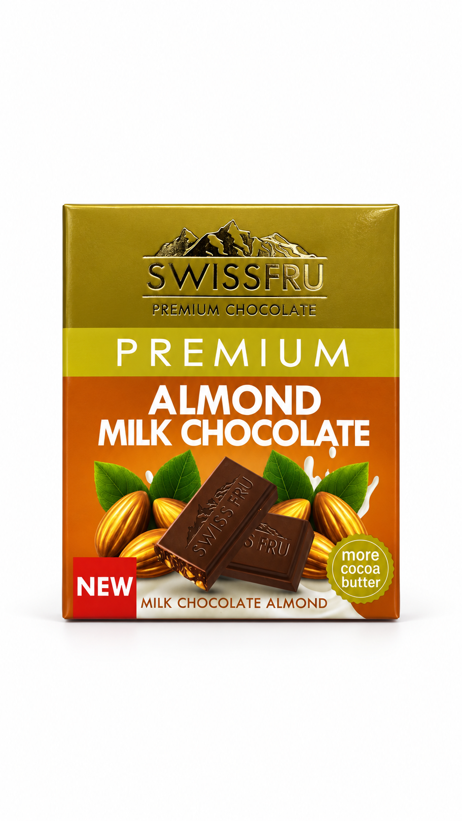 SWISS FRU Almond Milk Chocolate (40g)