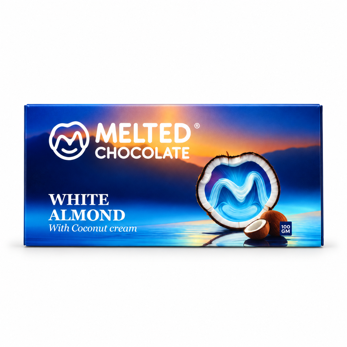 Melted Chocolate White Almond With Coconut Cream (100g)