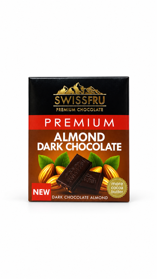 SWISS FRU Almond Dark Chocolate (40g)