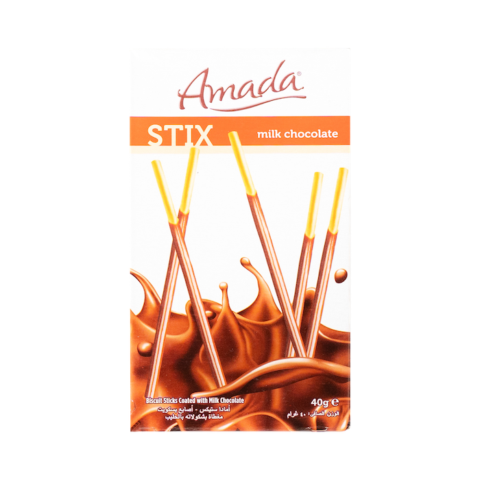 Amada Biscuits Stix With Milk Chocolate (40g)