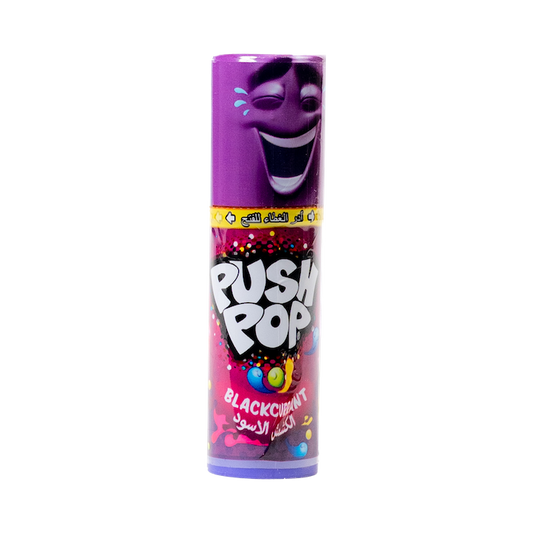 Bazooka Push Pop Blackcurant Lollipop (15g)
