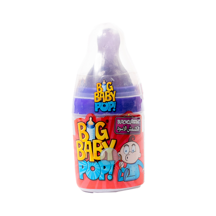 Bazoka Big Baby Pop Lollipop Black Currant (32g)