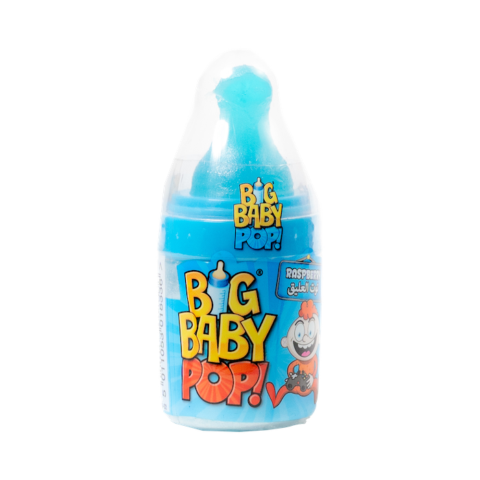 Bazoka Big Baby Pop Lollipop Raspberry (32g)