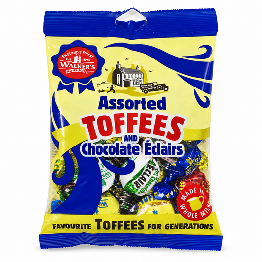 Walker’s Assorted Toffees & Chocolate Eclairs (150g)