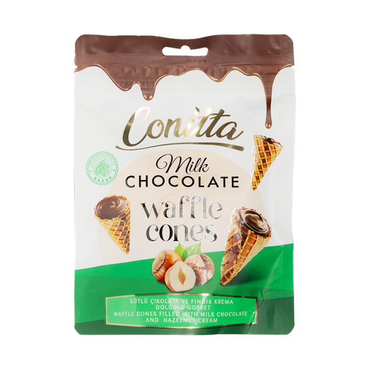 Conitta Milk Chocolate Cones With Hazelnut (80g)