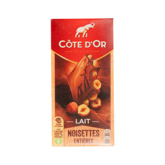Cote D'or Lait Noisettes Hazlenut Chocolate (180g)