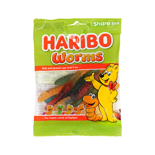 Haribo Worms Candy Share Size (65g)