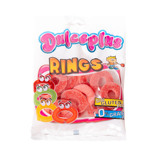 Dulceplus Rings Strawberry Candy (100g)