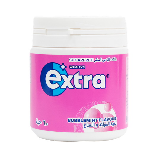 Extra Sugarfree Bubblemint Gum 60 Pieces