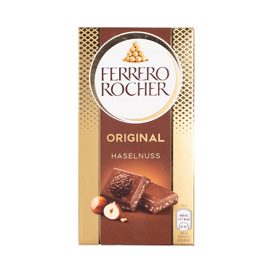 Ferrero Rocher Original Chocolate Bar With Hazelnut (90g)