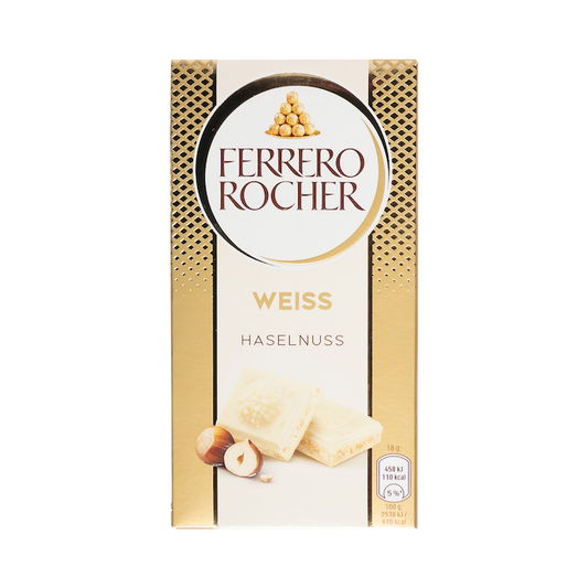 Ferrero Rocher White Chocolate With Hazelnuts (90g)