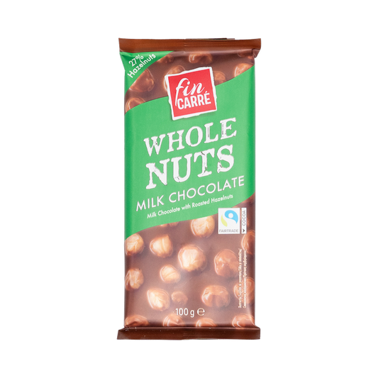 Fin Care Whole Nuts Milk Chocolate (100g)