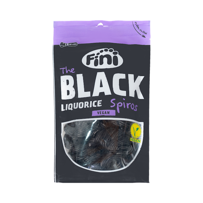 Fini The Black Liquorice Spiros Vegan Candy (180g)