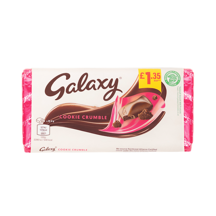Galaxy Cookie Crumble Chocolate (135g)
