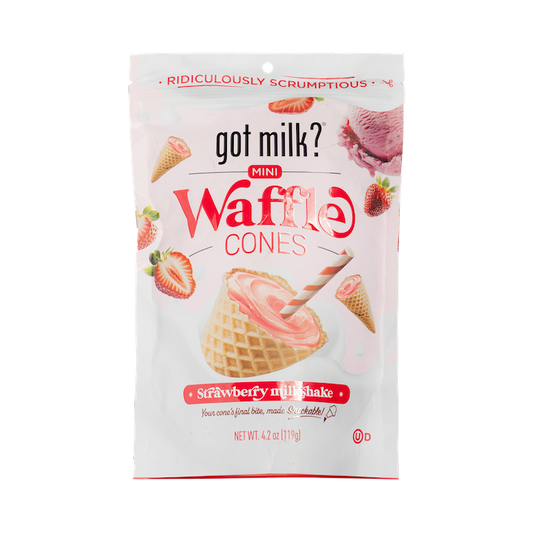 Got Milk Mini Waffle Cones Strawberry (119g)