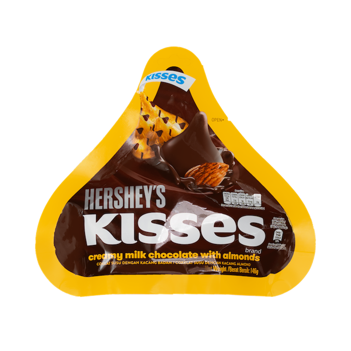 Hershey's Kisses Milk Chocolate With Almonds (146g)