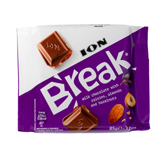 Ion Break Raisins,Almonds & Hazelnuts Chocolate (85g)