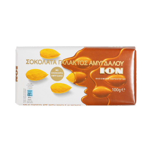 Ion Milk Chocolate With Almonds (100g)