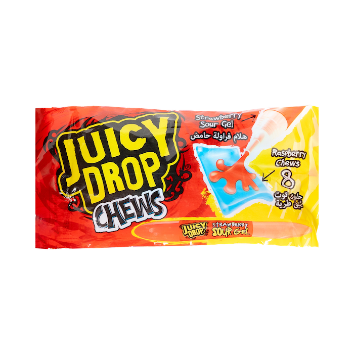 Juicy Drop Chews Sour Strawberry Candy (67g)