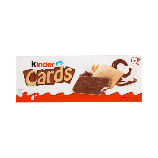 Kinder Cards Biscuits With Chocolate (128g)