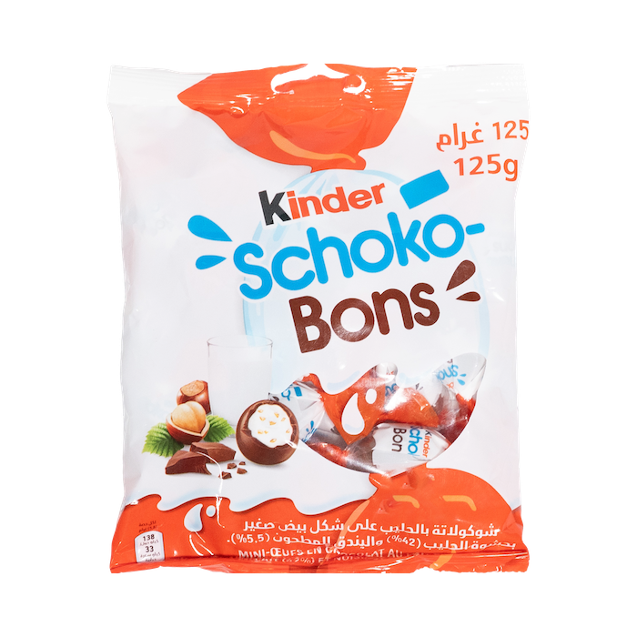Kinder Schoko Bons Chocolate With Hazlenut (125g)