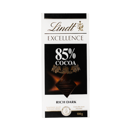 Lindt Excellence 85% Dark Chocolate (100g)