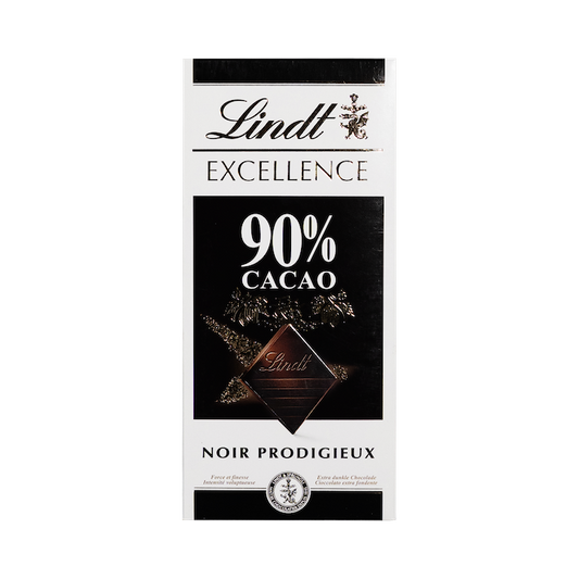 Lindt Excellence 90% Dark Chocolate (100g)