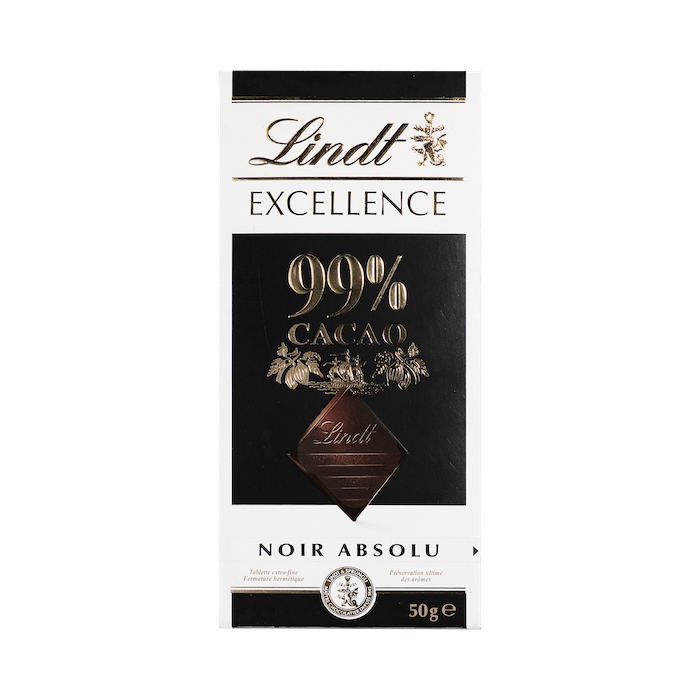 Lindt Excellence 99% Dark Chocolate Noir Absolu (100g)