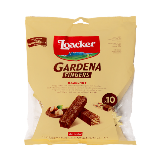 Loacker Gardena Fingers Hazelnut Bicuits (125g)