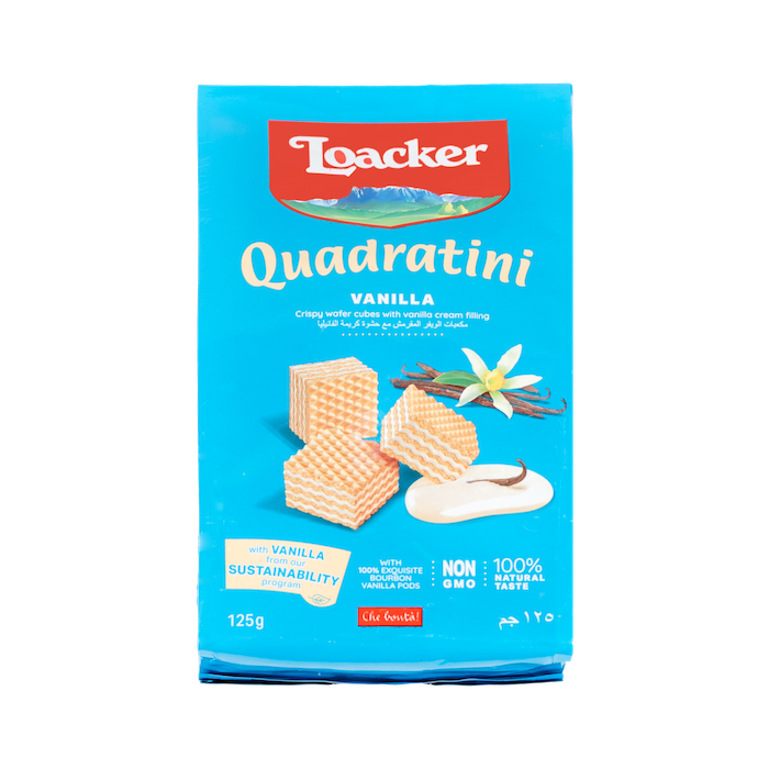 Loacker Quadratini Vanilla Biscuits (125g)