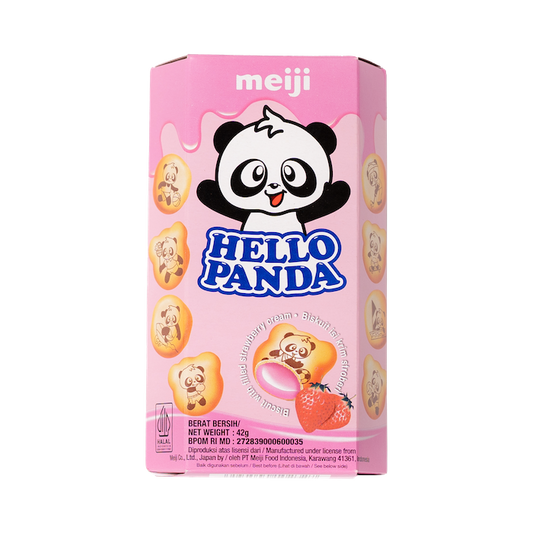 Meiji Hello Panda Strawberry Biscuits (42g)