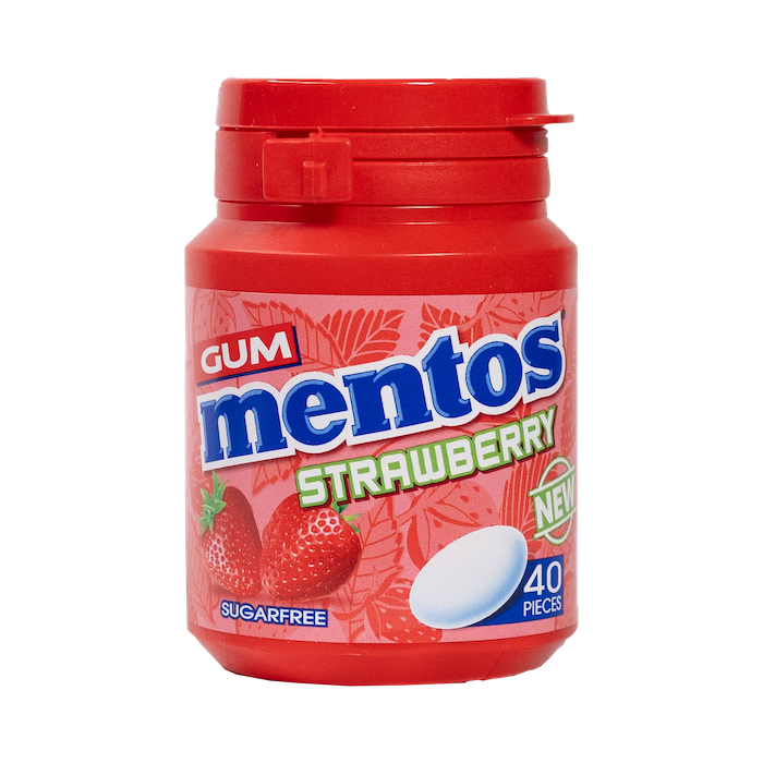 Mentos Gum Strawberry 40 Pieces
