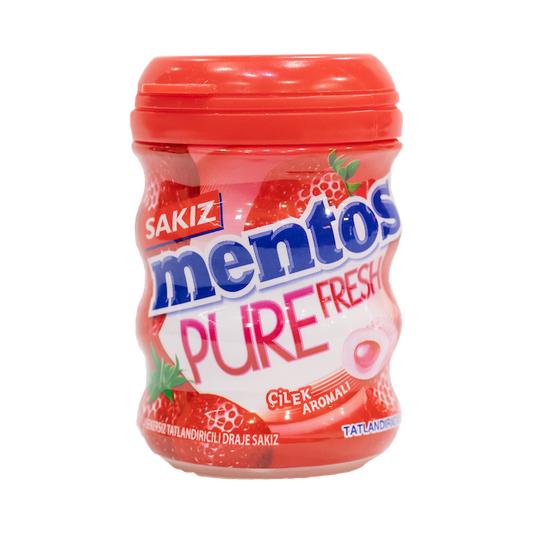 Mentos Pure Fresh Strawberry Gum (60g)
