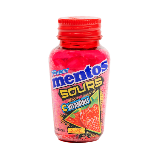 Mentos Sour Strawberry Gum (49g)