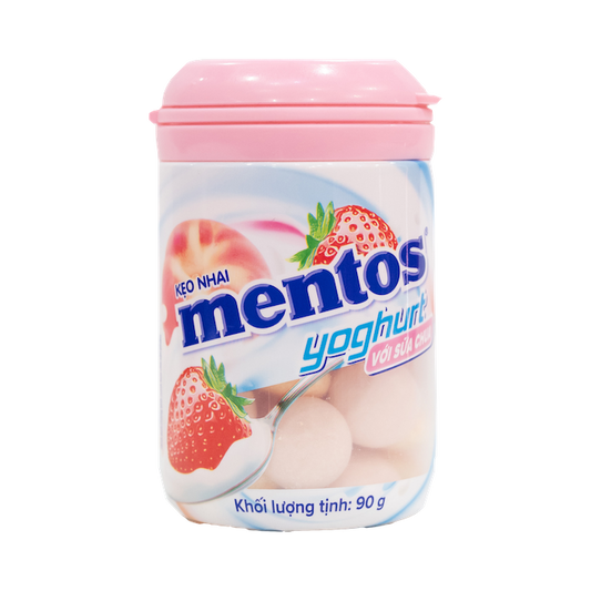 Mentos Yogurt Strawberry Gum (90g)