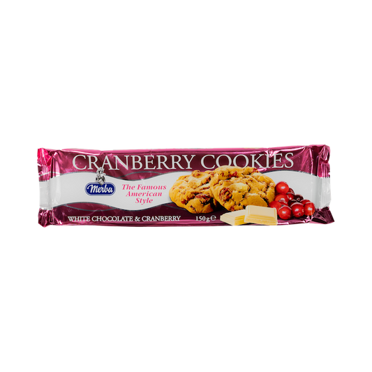 Merba White Chocolate & Cranberry Cookies (150g)